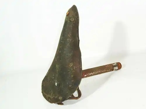 Alter Rennrad Fahrradsattel Ledersattel Vintage Oldtimer Sattel Fahrrad !