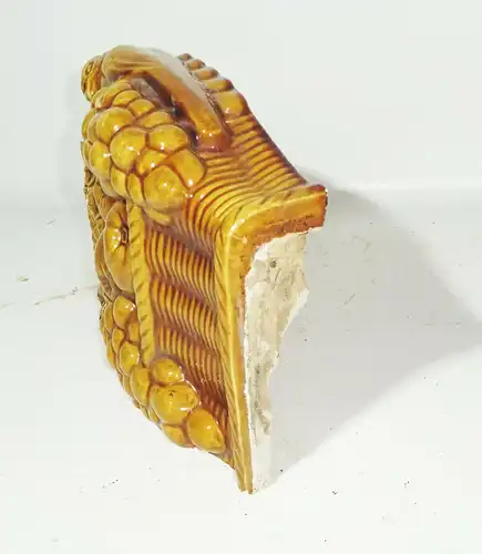 Gründerzeit Ofenkachel Seitenteil Vogel Obst Vintage Deko Ersatz Kachel ! (1