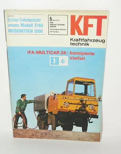 KFT Kraftfahrzeugtechnik Zeitschrift 5 Mai 1976 Ifa Multicar 24 !