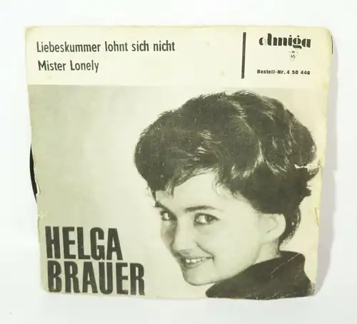 Amiga 450492 Helga Brauer Liebeskummer lohne sicht nicht Mister .. Schlager DDR