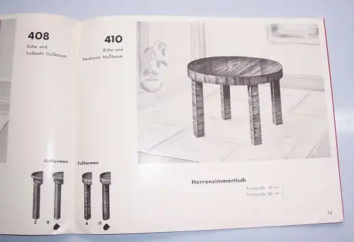 Katalog A.G. Schwennicke Finsterwalde Tischfabrik Tische um 1935 Design !