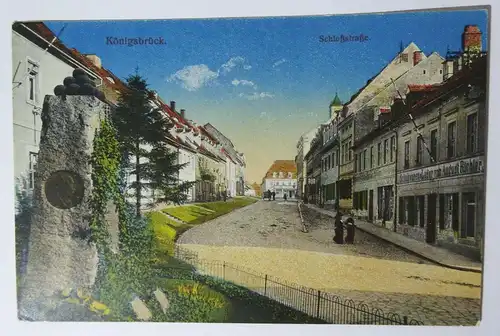 Ak Königsbrück Schloßstraße um 1910 (A4042
