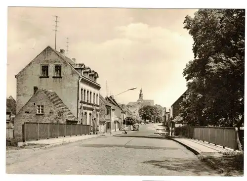 Ak Bad Wilsnack Wittenberger Straße und Karthane - Brücke 1971 