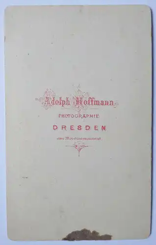 CdV Foto Soldat Schützenschnur um 1880 Hoffman Dresden 