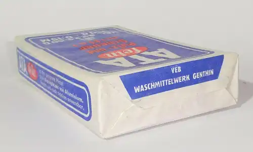 ATA Putz und Scheuermittel VEB Waschmittelwerk Genthin Original DDR Ware