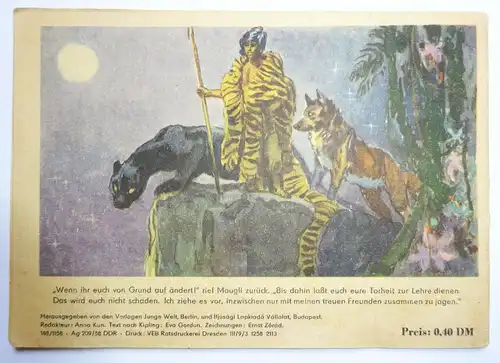 Weltberühmte Geschichten in Bildern 1958 DDR Kipling Das Dschungelbuch II !