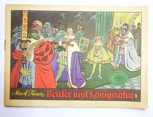 Weltberühmte Geschichten in Bildern 1958 DDR Mark Twain Bettler und Königssohn