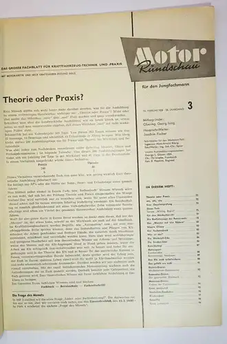 Motor Rundschau 3 / 1958 Wiking Rapid !