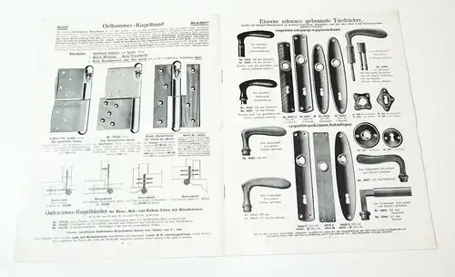 Prospekt Fensterbeschläge Türbeschläge Backeshoff & Feilhauer Leipzig 1930er (D7