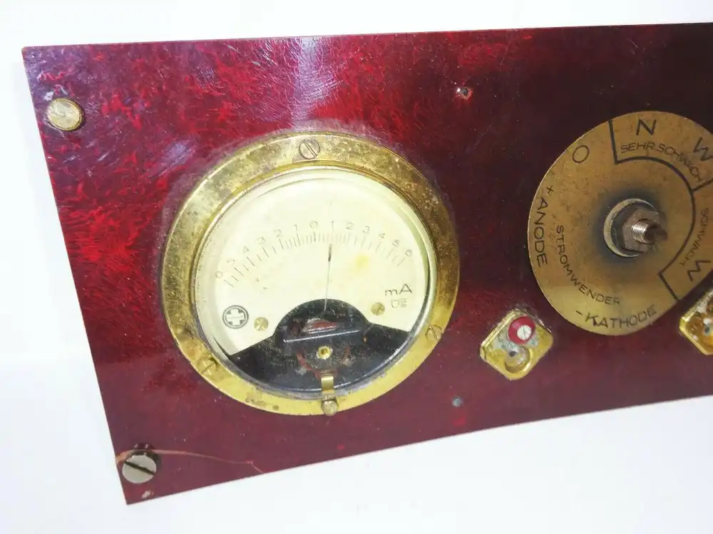 Wohlmuth Reizstromgerät mit Originalkarton zum herrichten um 1900 ! 3