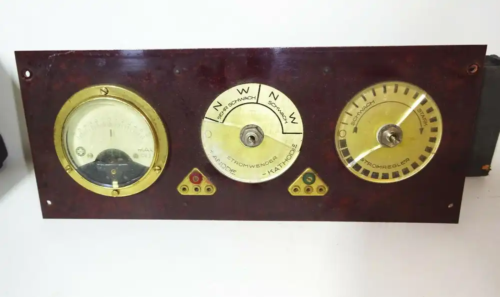 Wohlmuth Reizstromgerät mit Originalkarton zum herrichten um 1900 ! 6