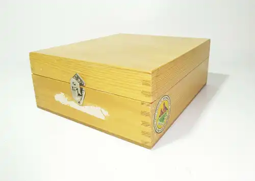 Holzschachtel Diaschachtel verzapft Deko Loft Industrie Schatulle Behälter Box 