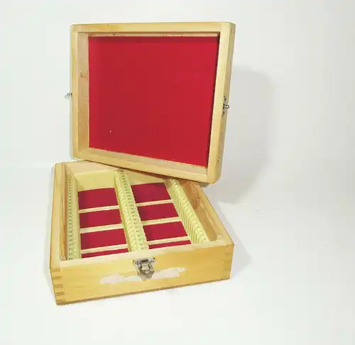 Holzschachtel Diaschachtel verzapft Deko Loft Industrie Schatulle Behälter Box 