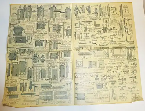 Prospekt Werner Iserlohn Westfalen 1912 Türklinken Beschläge Fensteroliven  (D8