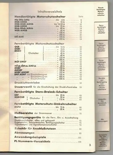 Katalog AEG Motorschutzschalter Wechsel-&Drehstrom 1938 ! (H7