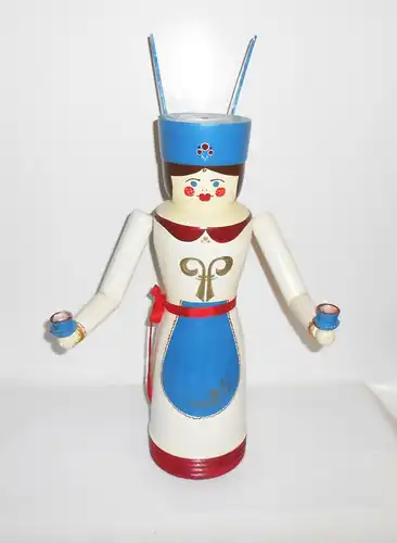 DDR Engel Kerzenhalter Erzgebirge Weihnachtsschmuck 50,5 cm groß
