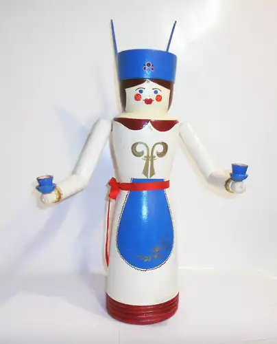 DDR Engel Kerzenhalter Erzgebirge Weihnachtsschmuck 50,5 cm groß