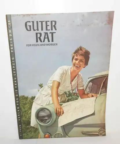 DDR Zeitschrift Guter Rat für heute & morgen 2 / 1963 Schnittmusterbogen !