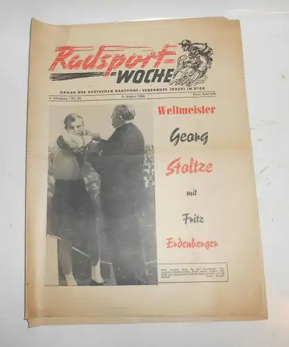 Radsport Woche Nr.32 /1960  (H6