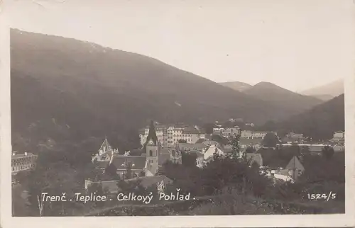 Foto Ak  Trenčianske Teplice Celkovy Pohlad um 1930 Slowakei