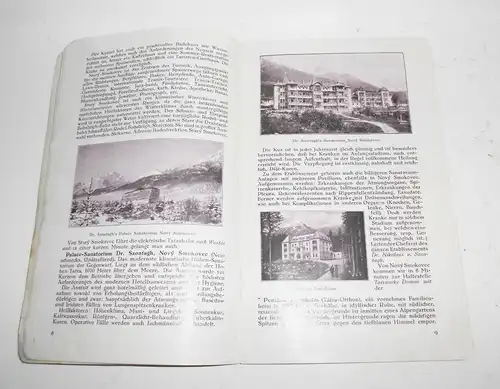 Reise Broschüre Hohe Tatra Tschechoslowakei Karparten um 1930 (H6