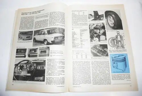 KFT Kraftfahrzeugtechnik DDR 12 Dezember 1981 Lada 1300 WAS 2105 Zastava 1100 !