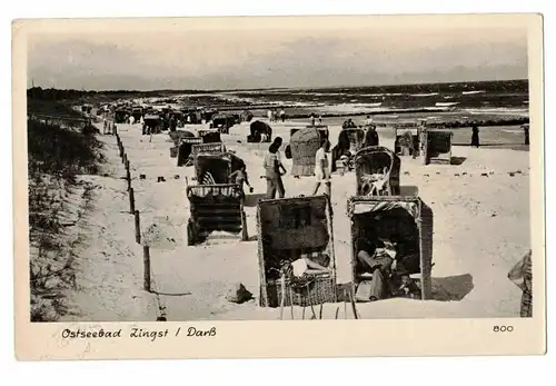 Ak Ostseebad Zingst / Darß Strand 1960 (A3934