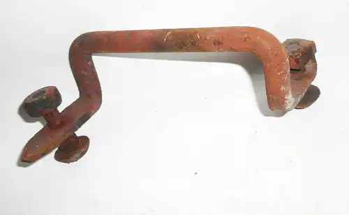 2 handgeschmiedete Türgriffe Schuppengriffe Henkel Eisen Vintage Deko !