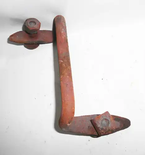 2 handgeschmiedete Türgriffe Schuppengriffe Henkel Eisen Vintage Deko !