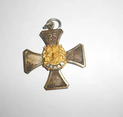 Abzeichen S.M.V.B. Kreuz 25 Jahre Sächsischer Militärvereins Bund Kaiserreich (1