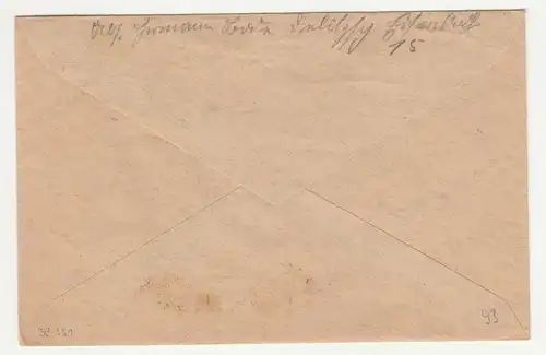 Brief Bahnpost Stempel Magdeburg-Zerbst-Leipzig Zug408 1936 