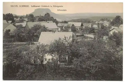 Ak Sächsische Schweiz Luftkurort Gohrisch b. Königstein Lilienstein 1910er 