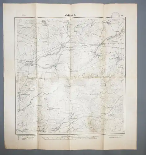 Landkarte Wallsbüll bei Handewitt Kl.Wiehe 6 Infanterie Regment 12. Komp. (L/2