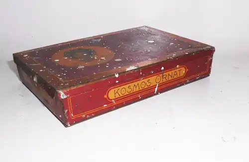 Alte Blechdose Ornat Kosmos Dresden Zigarettendose vor 1945 