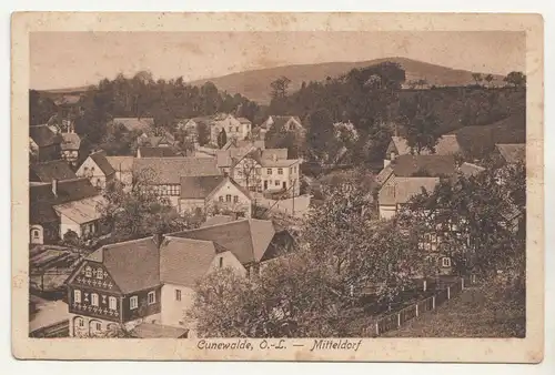 Ak Cunewalde Oberlausitz Mitteldorf um 1930 (A3872