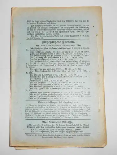 Echo aus Afrika katholische Mission 1920 kompletter Jahrgang 1-12 St.Petrus (H8