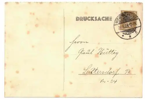 Drucksache Einladung Ausstellung Die technische Stadt Seifhennersdorf 1928 (B7