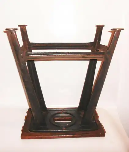 Viereckiger Werkstatt Hocker Schemel Loft Industrie Design Vintage stool