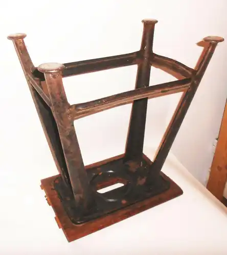 Viereckiger Werkstatt Hocker Schemel Loft Industrie Design Vintage stool