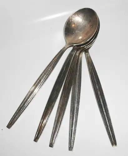 5 CFH Besteck 90er Auflage große Löffel Suppenlöffel DDR spoons  !