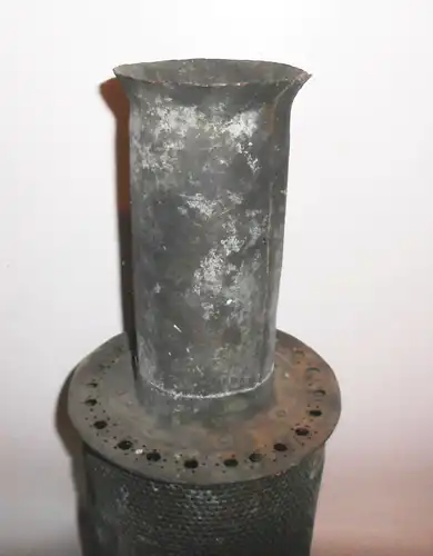 Uralter 2 kg Kupfer Ansaugstutzen Upcycling Lampe Gitter Industrial Design Deko 