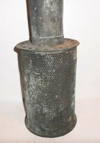 Uralter 2 kg Kupfer Ansaugstutzen Upcycling Lampe Gitter Industrial Design Deko 