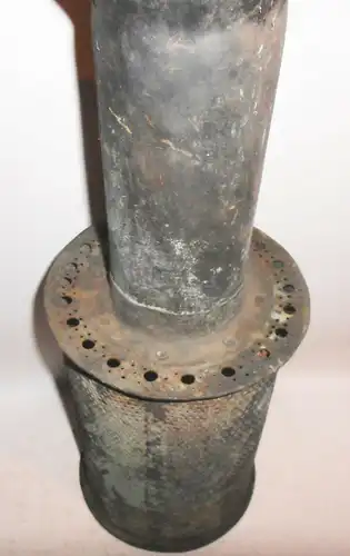 Uralter 2 kg Kupfer Ansaugstutzen Upcycling Lampe Gitter Industrial Design Deko 
