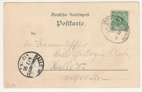 Vorläufer Ak Hotel Klostermühle Alexisbad im Harz 1896 Bahnpost  A3858