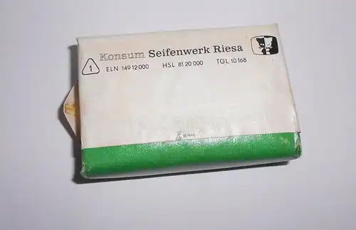 DDR Seife Lilienmilch Handseife Konsum Seifenwerk Riesa Duft unbenutzt