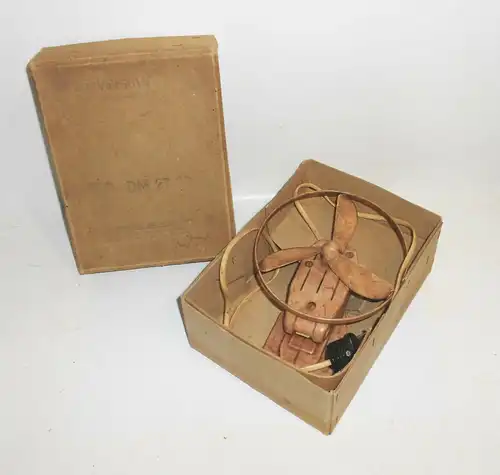 Alter Melamin Kunststoff Ventilator Tischventilator DDR mit OVP !