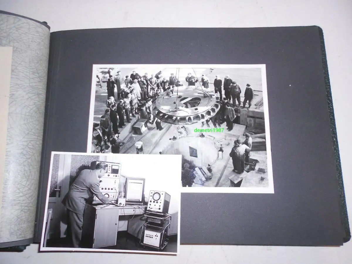 Fotoalbum 1959 Rossendorf Forschungsreaktor Kernreaktor AKW Aufbau Fotos 6