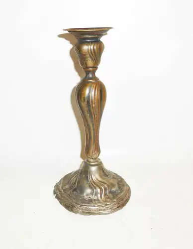 Alter 23 cm Metall Kerzenständer Kerzenhalter Landhaus Deko Loft Vintage Shabby