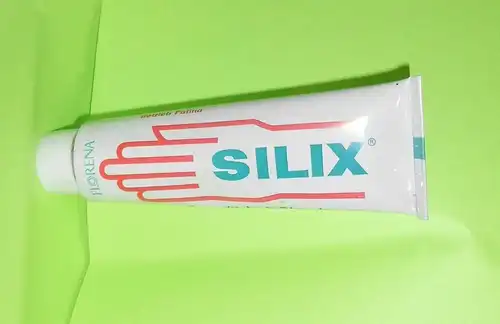 DDR Tube Florena Silix unbenutzte Lagerware Handcreme VEB mit Inhalt Deko !