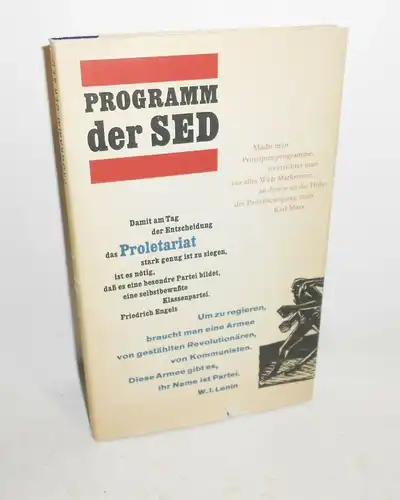 Programm der SED 1976 DDR Propaganda Kommunismus (B3